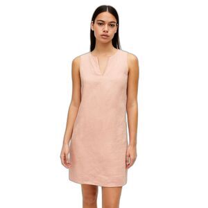 French Curve Linen Sleeveless Shift Dress Size Small